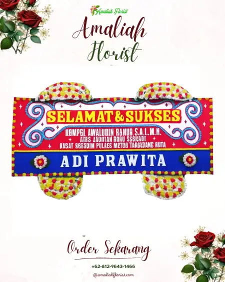 Papan Bunga Ucapan Selamat Suka Wangi